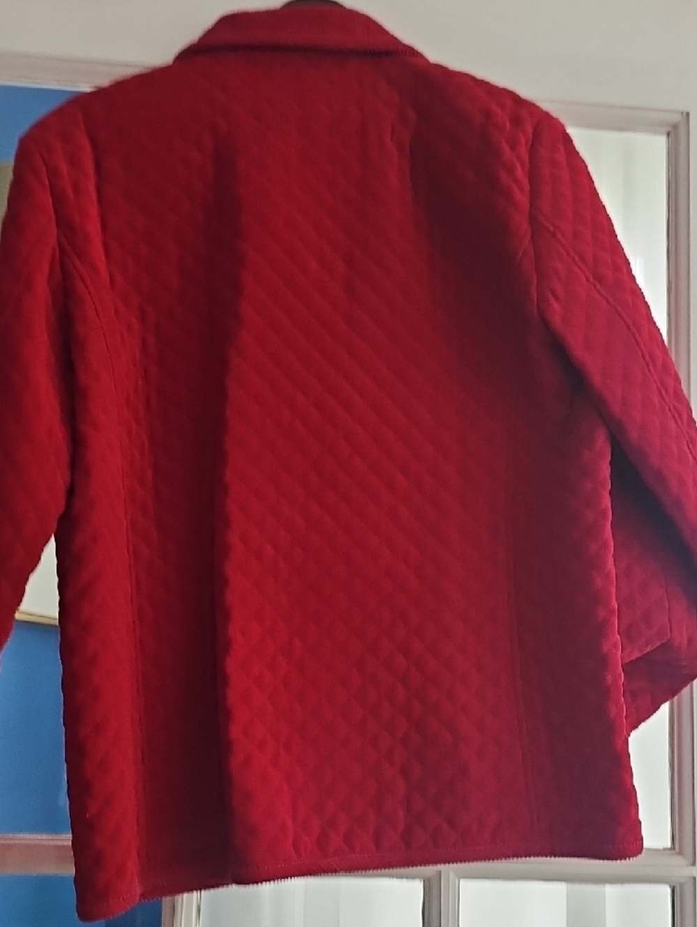 Talbots Red Quilted Button-Up Jacket - Picture 4 of 4